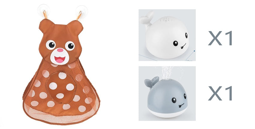 Jouet de Bain Bébé Baleine - Jet d'eau Automatique Limuneux