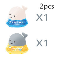 Jouet de Bain Bébé Baleine - Jet d'eau Automatique Limuneux