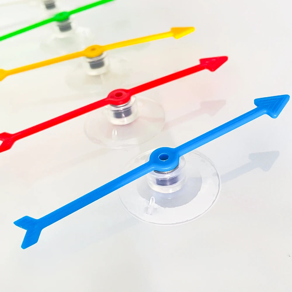 4 Inch Plastic Arrow Game Spinners Suction Cup Board Arrow Toys for School Home Party Using Board Spinner