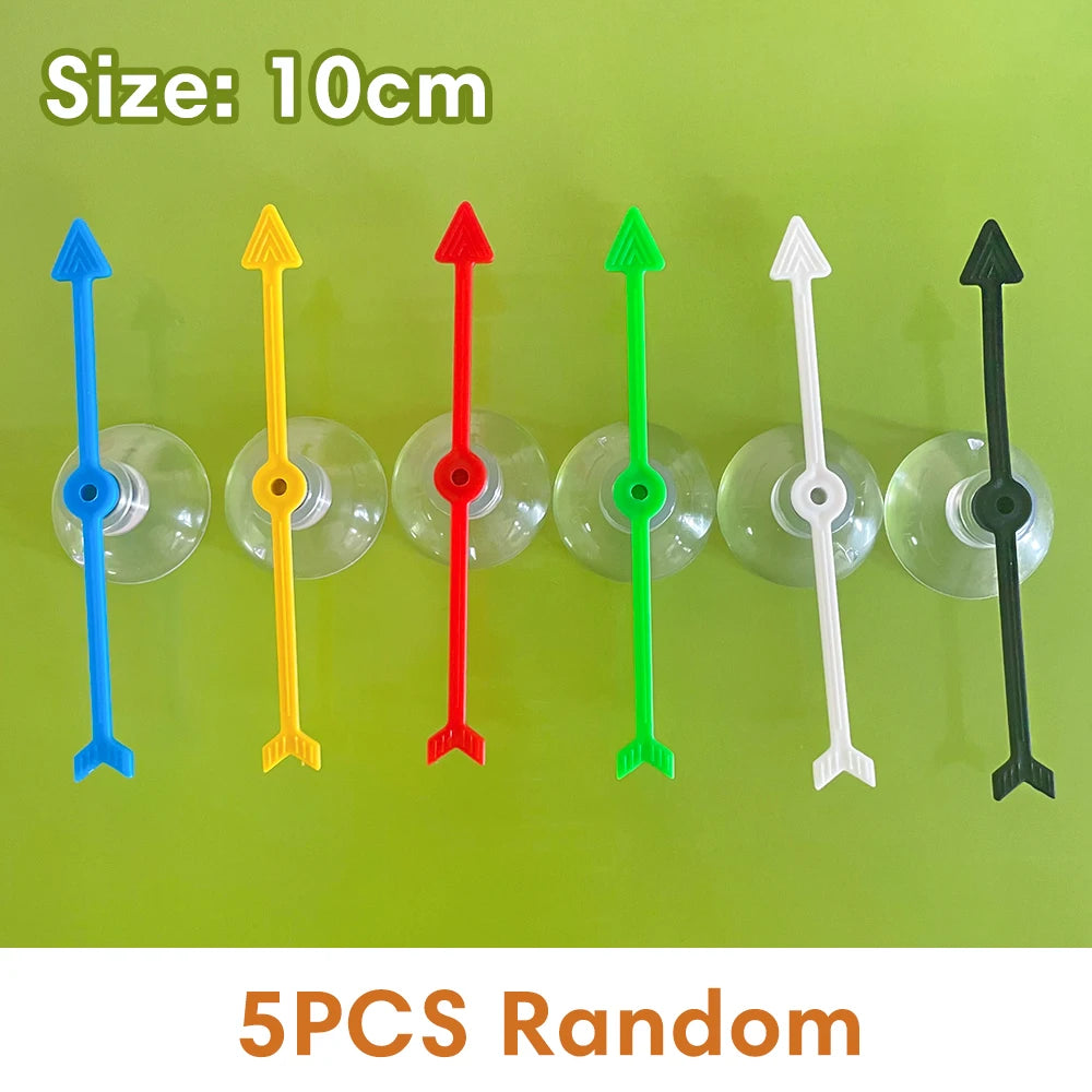 4 Inch Plastic Arrow Game Spinners Suction Cup Board Arrow Toys for School Home Party Using Board Spinner