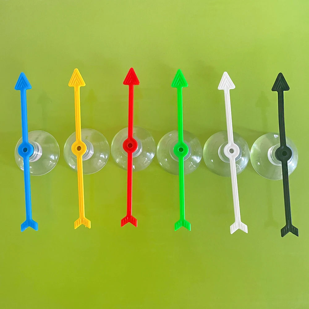 4 Inch Plastic Arrow Game Spinners Suction Cup Board Arrow Toys for School Home Party Using Board Spinner