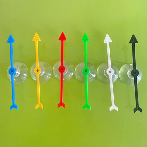 4 Inch Plastic Arrow Game Spinners Suction Cup Board Arrow Toys for School Home Party Using Board Spinner