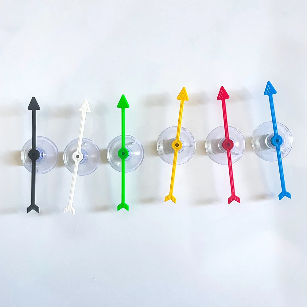 4 Inch Plastic Arrow Game Spinners Suction Cup Board Arrow Toys for School Home Party Using Board Spinner